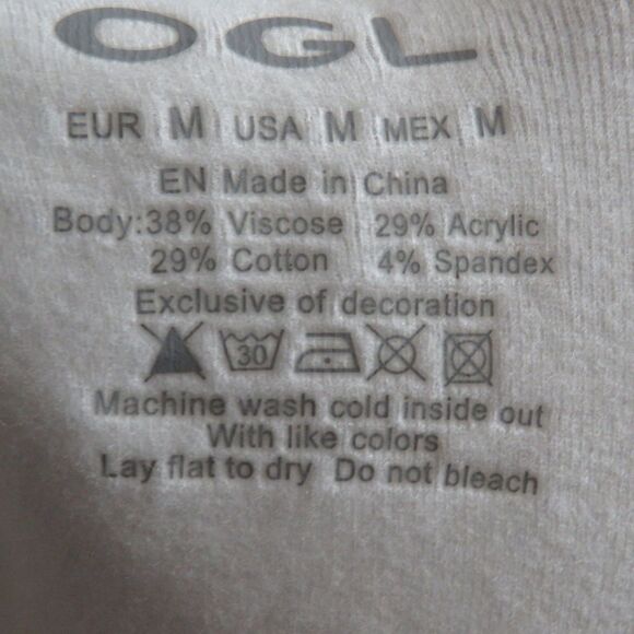 OGL Soft Cozy Thermal Brushed V Neck Long Sleeve Ruched Brami Top Size Medium - Picture 4 of 10